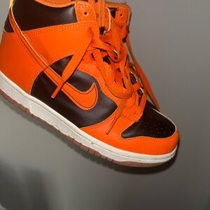 Nike Kids Sneakers - Bright Orange and Black